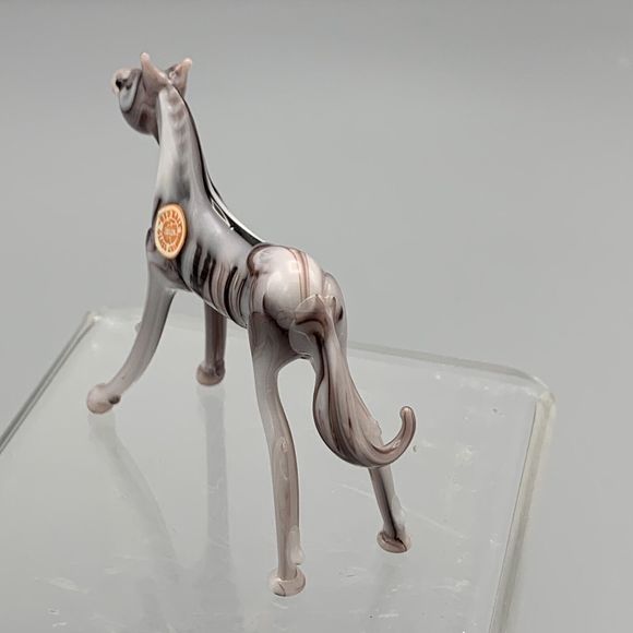 Vtg Red Wall Glass Animal Japan Horse Figurine Multicolor Handblown Glass Zebra - Picture 10 of 13